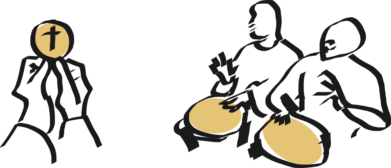 African Mass Clipart (1339x576), Png Download