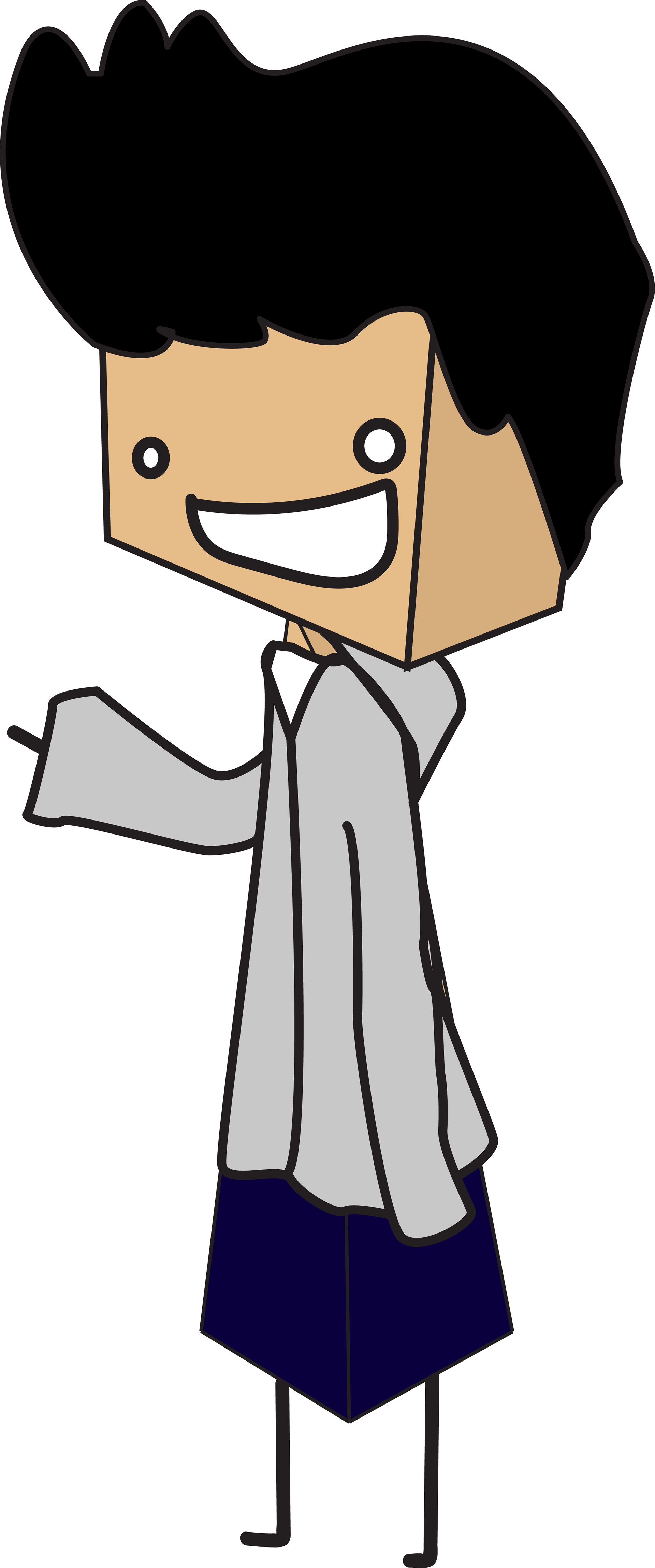 ↑back To Top - Cartoon Clipart (1920x4594), Png Download