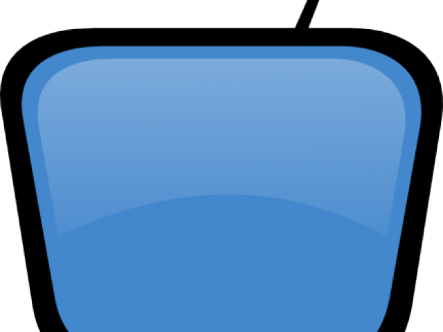 Tv Clipart Blue - Png Download (640x480), Png Download