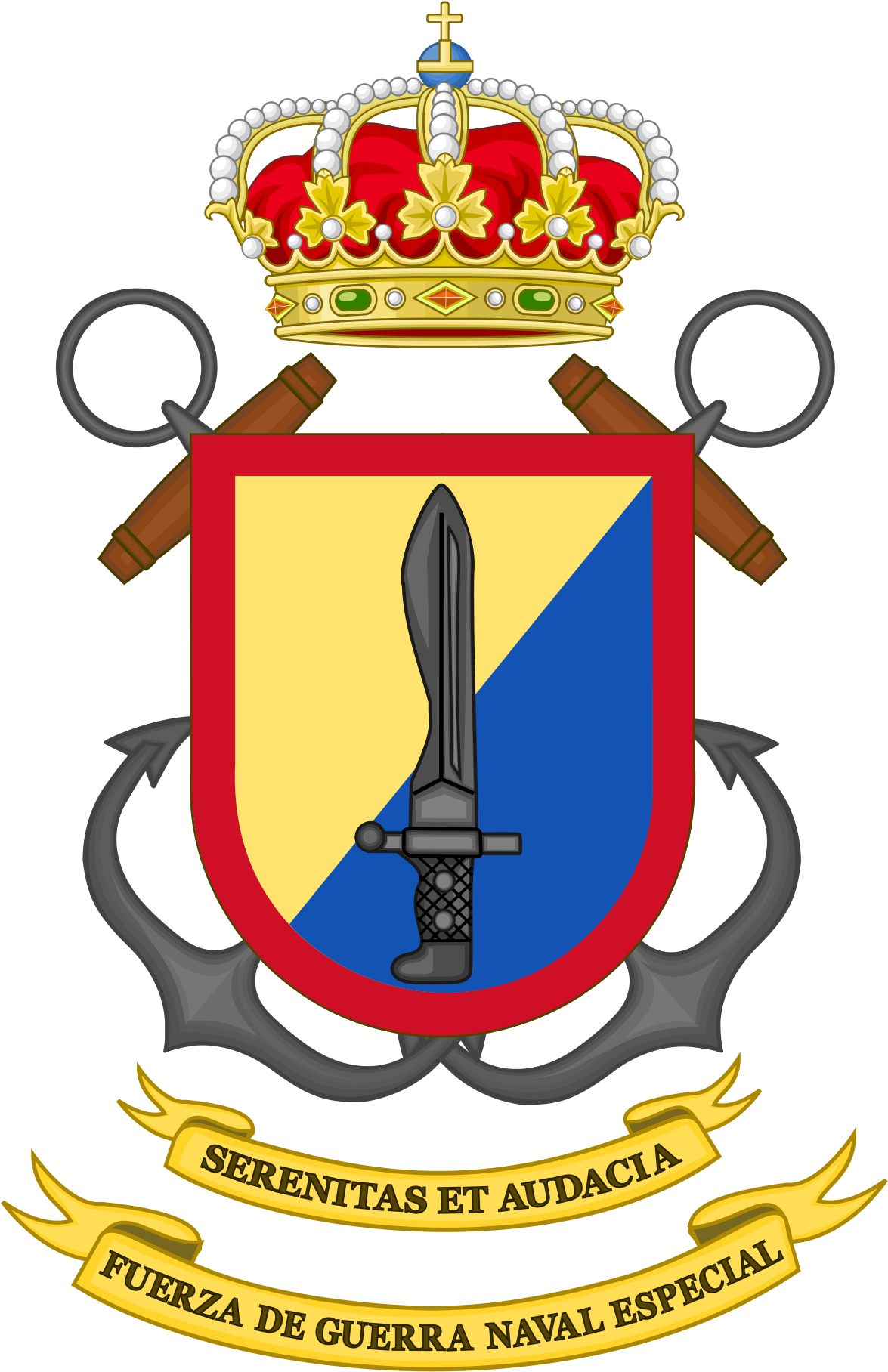 Fuerza De Guerra Naval Especial - Unidad De Guerra Naval Especial Clipart (1200x1856), Png Download