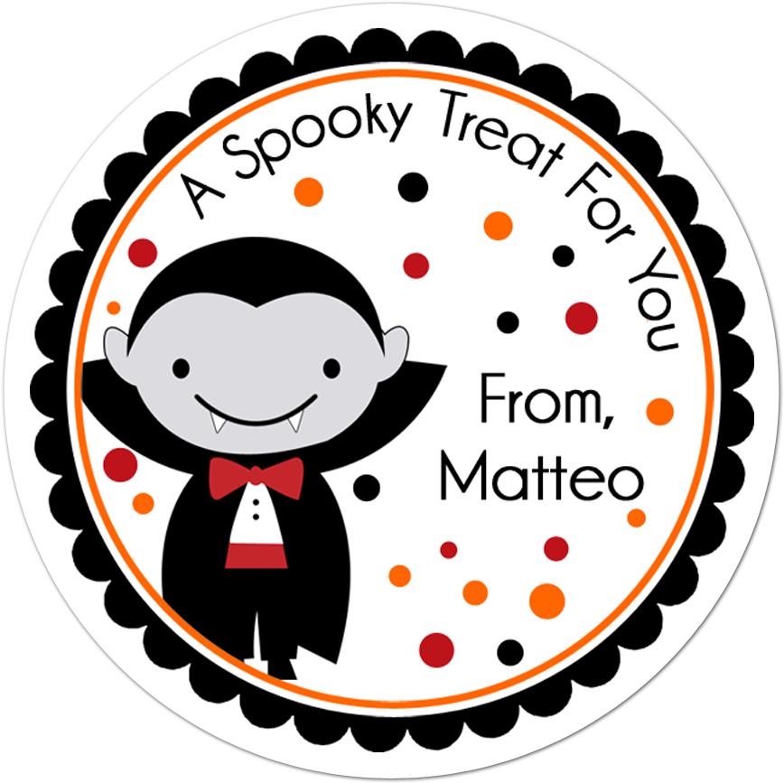 Dracula Personalized Sticker - Teddy Bear Sticker Personalized Clipart (1000x1000), Png Download