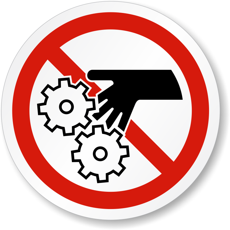 Zoom, Price, Buy - Gear Safety Signs Clipart (800x800), Png Download