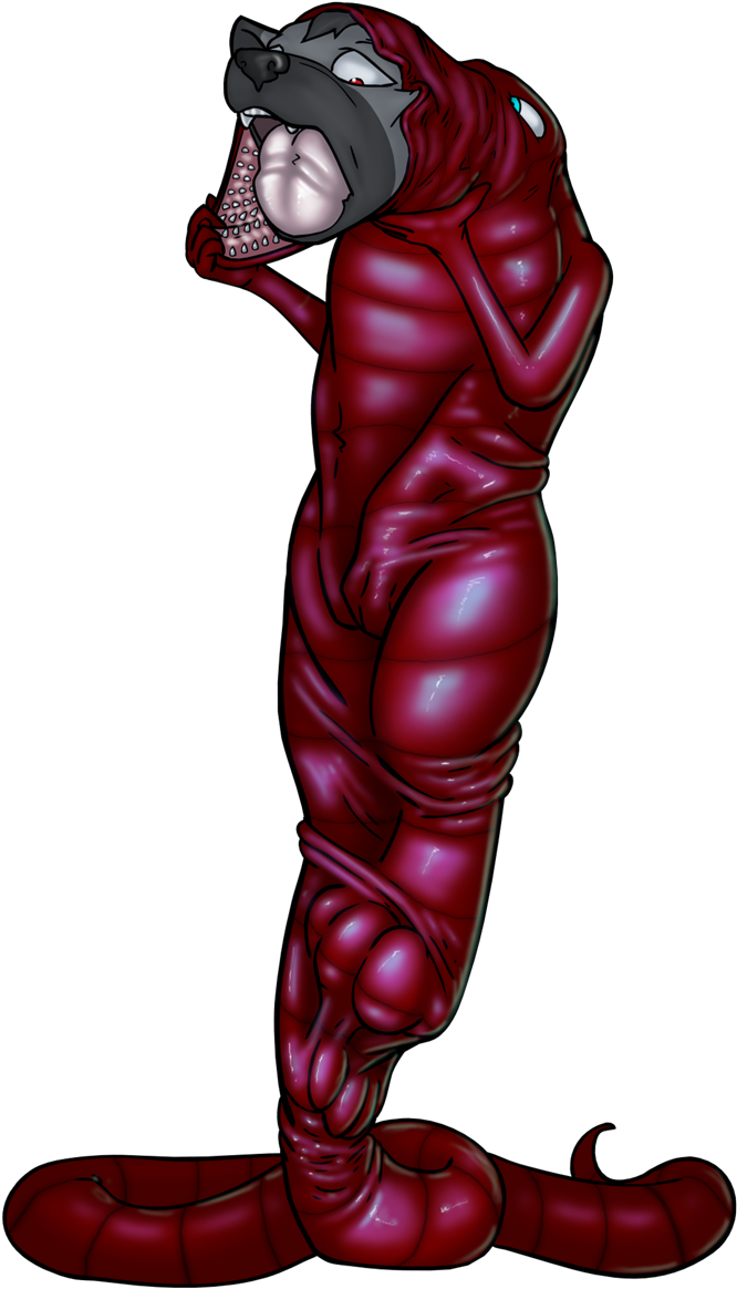 Red Leech And Aku - Illustration Clipart (1280x1280), Png Download