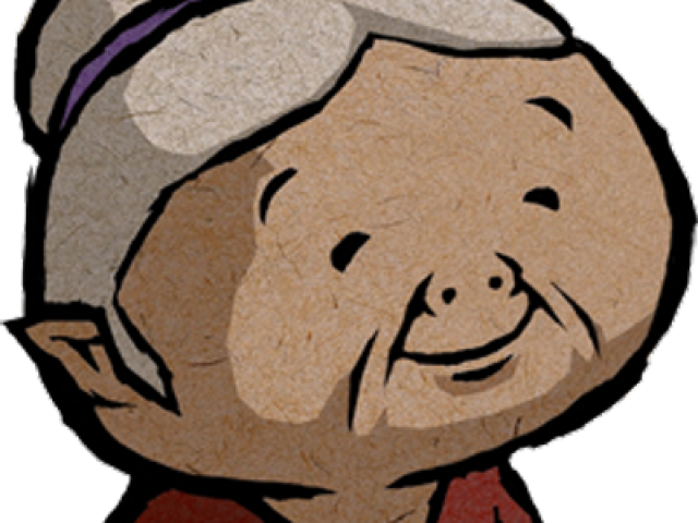 Brown Clipart Grandmother - Cartoon - Png Download (640x480), Png Download