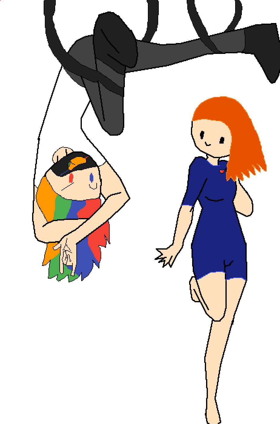 When You Suck At Drawing Hair - Cartoon Clipart (924x1400), Png Download