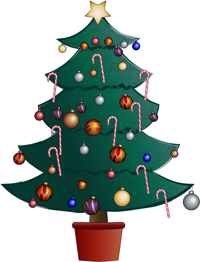 Christmas Tree Clipart (1400x1400), Png Download