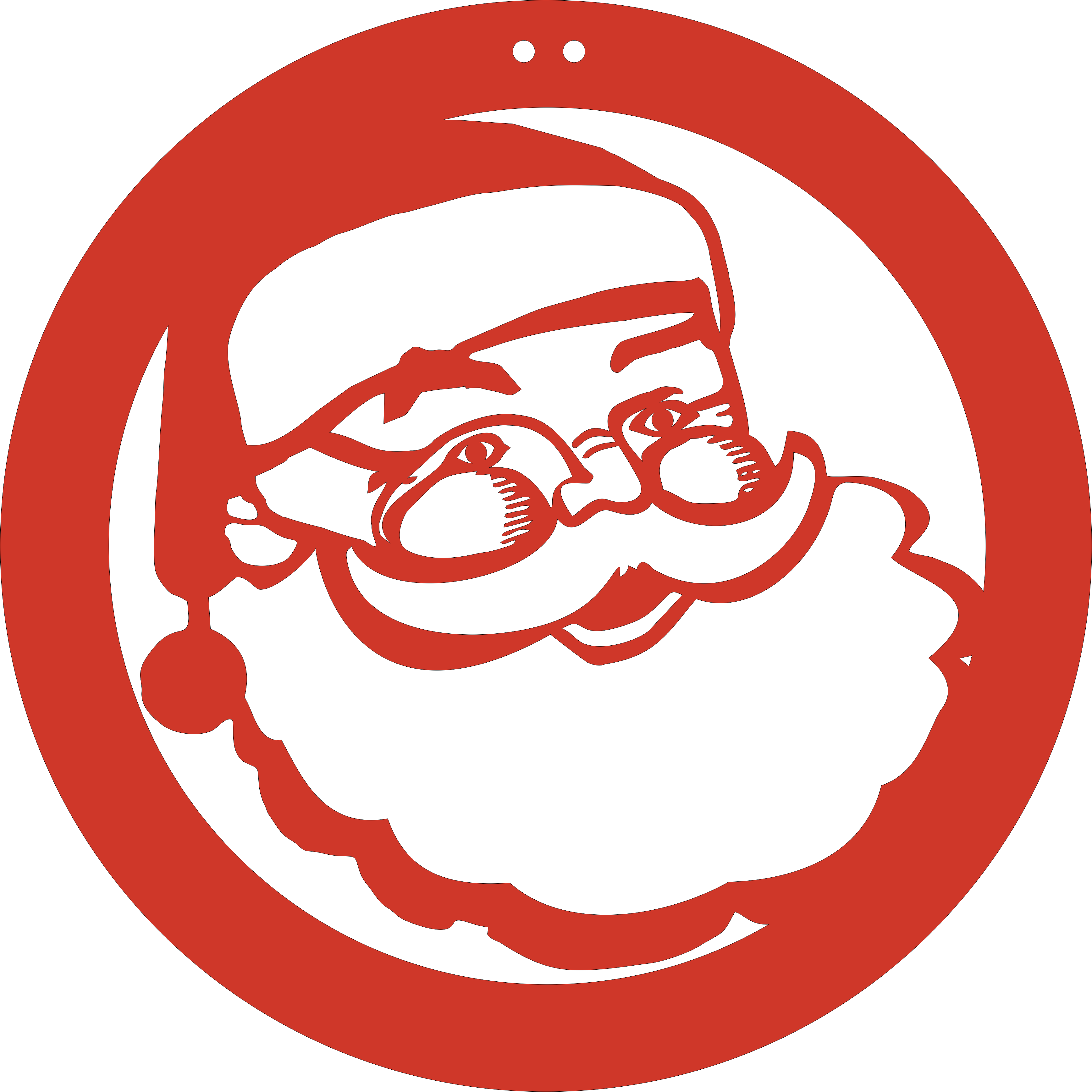 Santa Clipart (3474x3474), Png Download