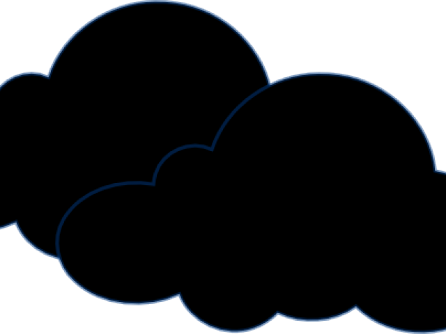 Dark Clipart Stormy Cloud - Heart - Png Download (640x480), Png Download