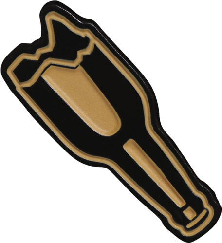 'broken Bottle' Lapel Hutchla - Brass Clipart (1024x1024), Png Download