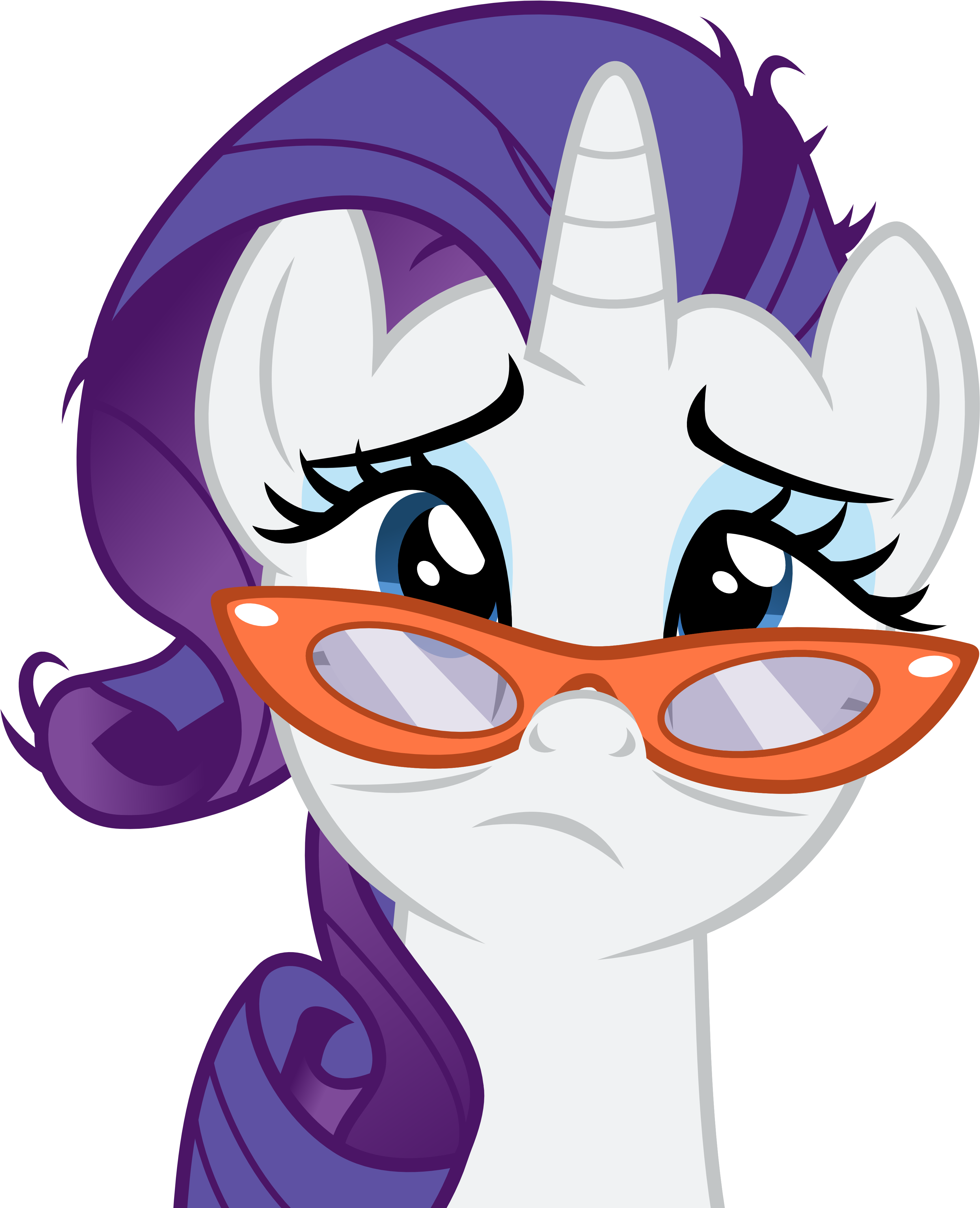 Absurd Res, Artist - Mlp Rarity Tired Vector Clipart (4000x4200), Png Download