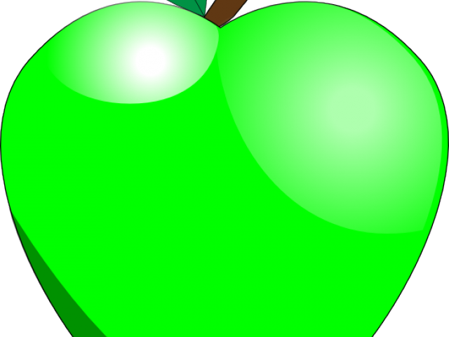 Apple Fruit Clipart Lime Green - Png Download (640x480), Png Download