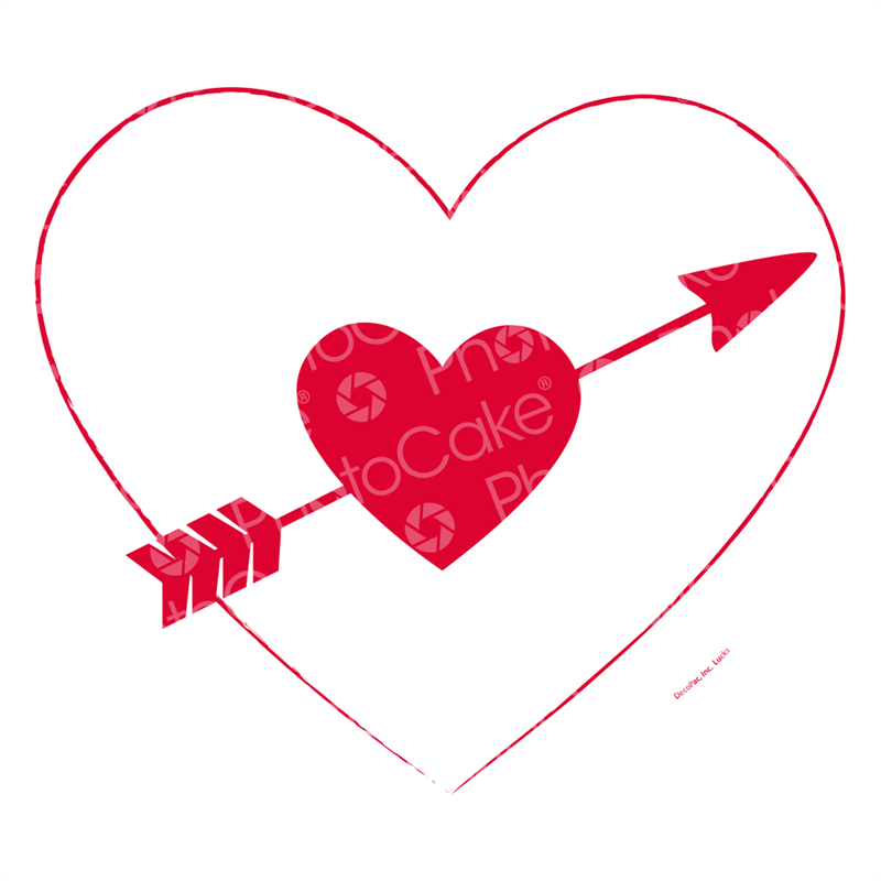 Heart And Arrow - Sugar Clipart (800x800), Png Download