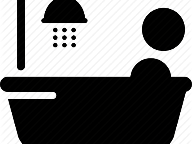 Bathtub Clipart Relaxing Bath - Illustration - Png Download (640x480), Png Download