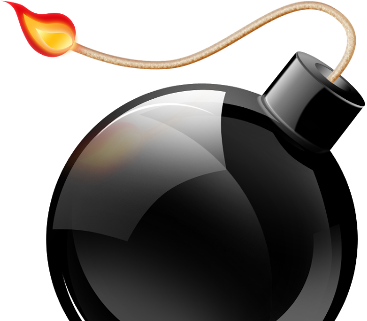 Sms Bomber Via Pc - Cartoon Bomb Png Clipart (1200x630), Png Download