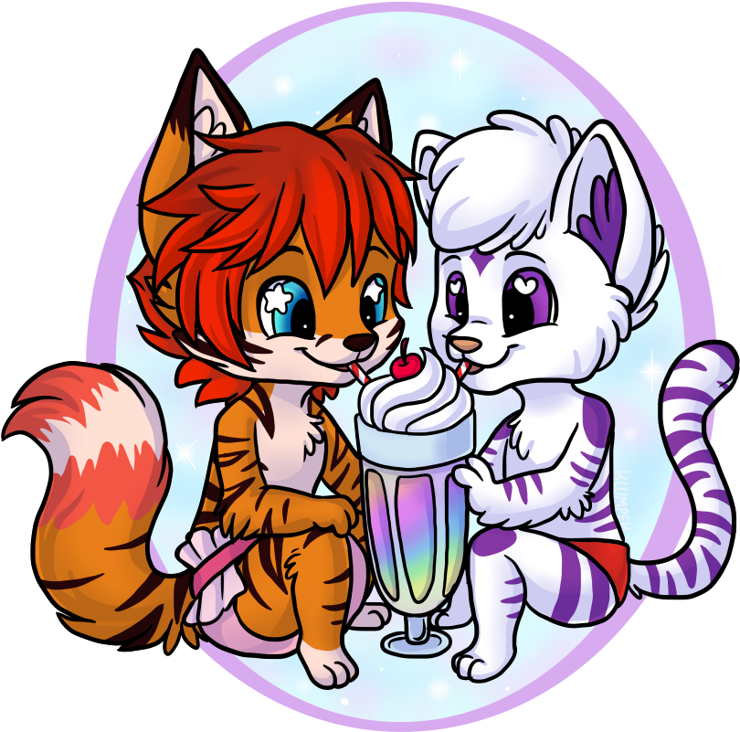 Rainbow Milkshakes - Cartoon Clipart (900x838), Png Download