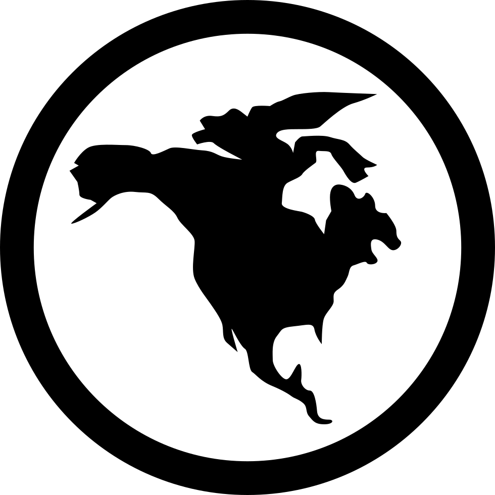 North America Comments - Map Of World Clipart (980x980), Png Download