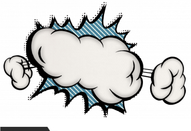 Smoke Clipart Blast - Cartoon - Png Download (640x480), Png Download
