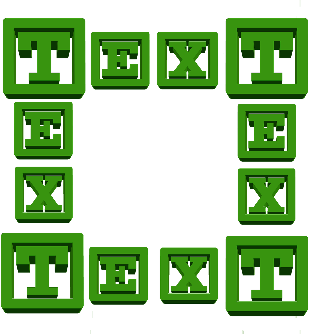 Text Message Letters Clipart (1280x1280), Png Download