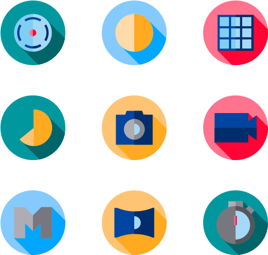 Camera Interface - Circle Clipart (600x564), Png Download