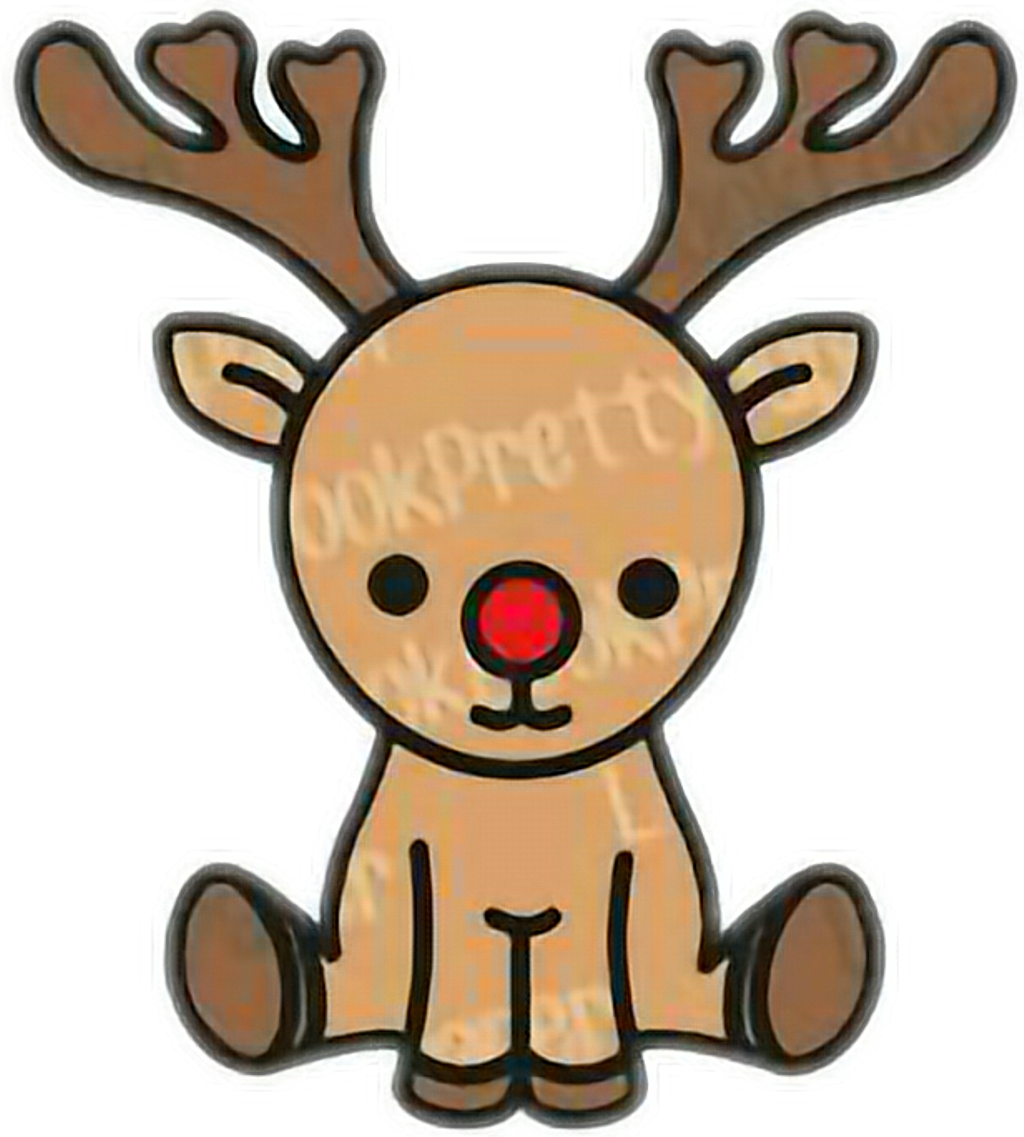 Reno Sticker - Cartoon Clipart (1024x1137), Png Download