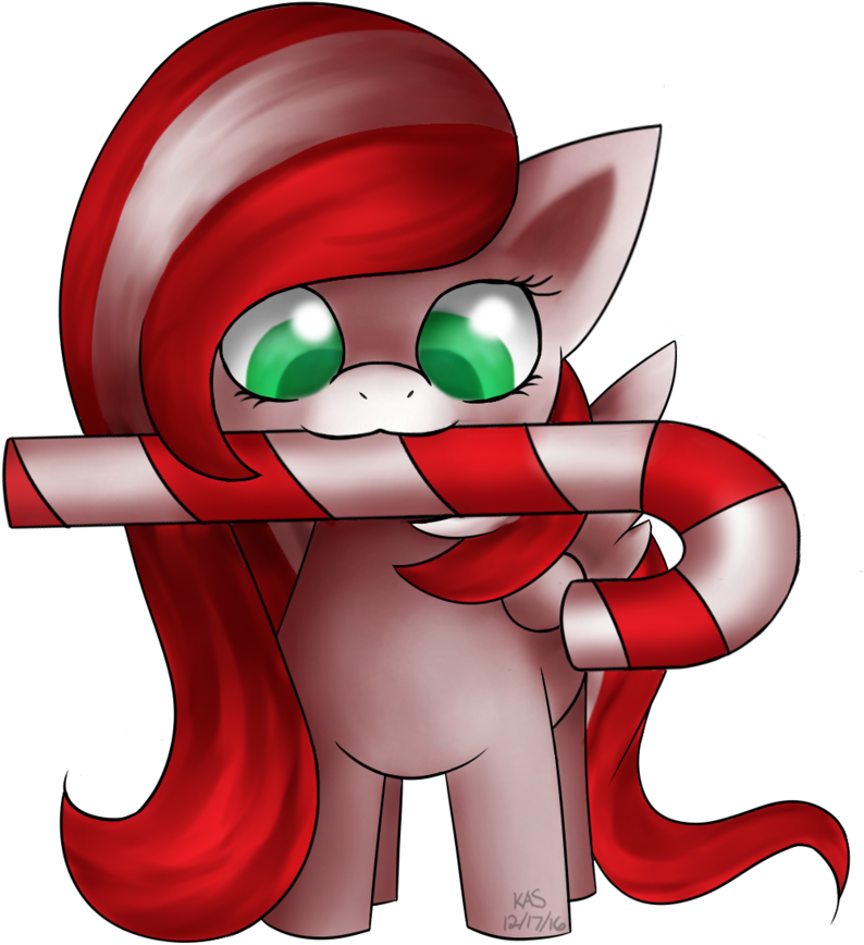 Artist Stardustlily Candy Cane Filly Artiststardustlily - Cartoon Clipart (947x1024), Png Download
