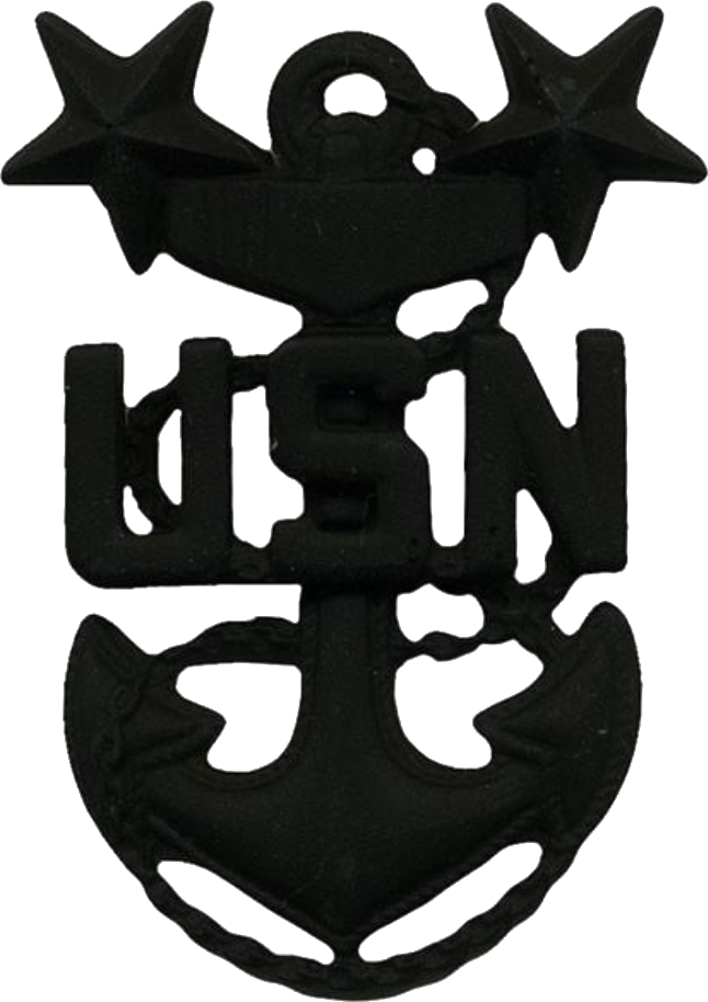Cap Device Of A United States Navy Master Chief Petty - Chief Petty Officer Clipart (646x914), Png Download