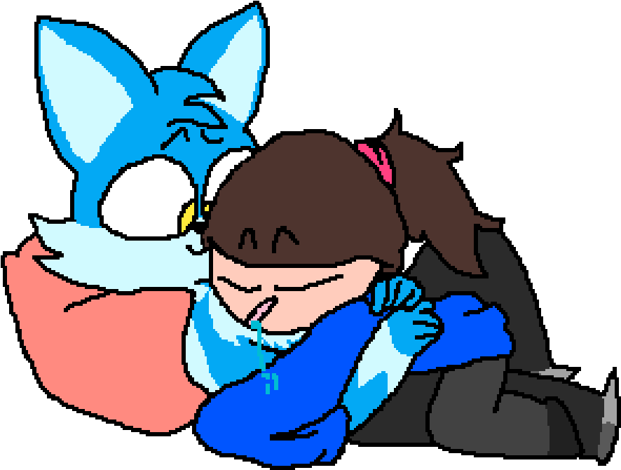 Drooling On A Fox - Cartoon Clipart (1140x840), Png Download