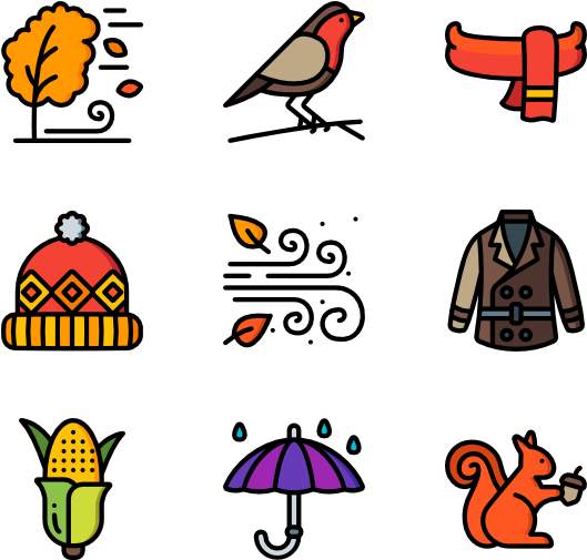 Autumn Clipart (600x564), Png Download