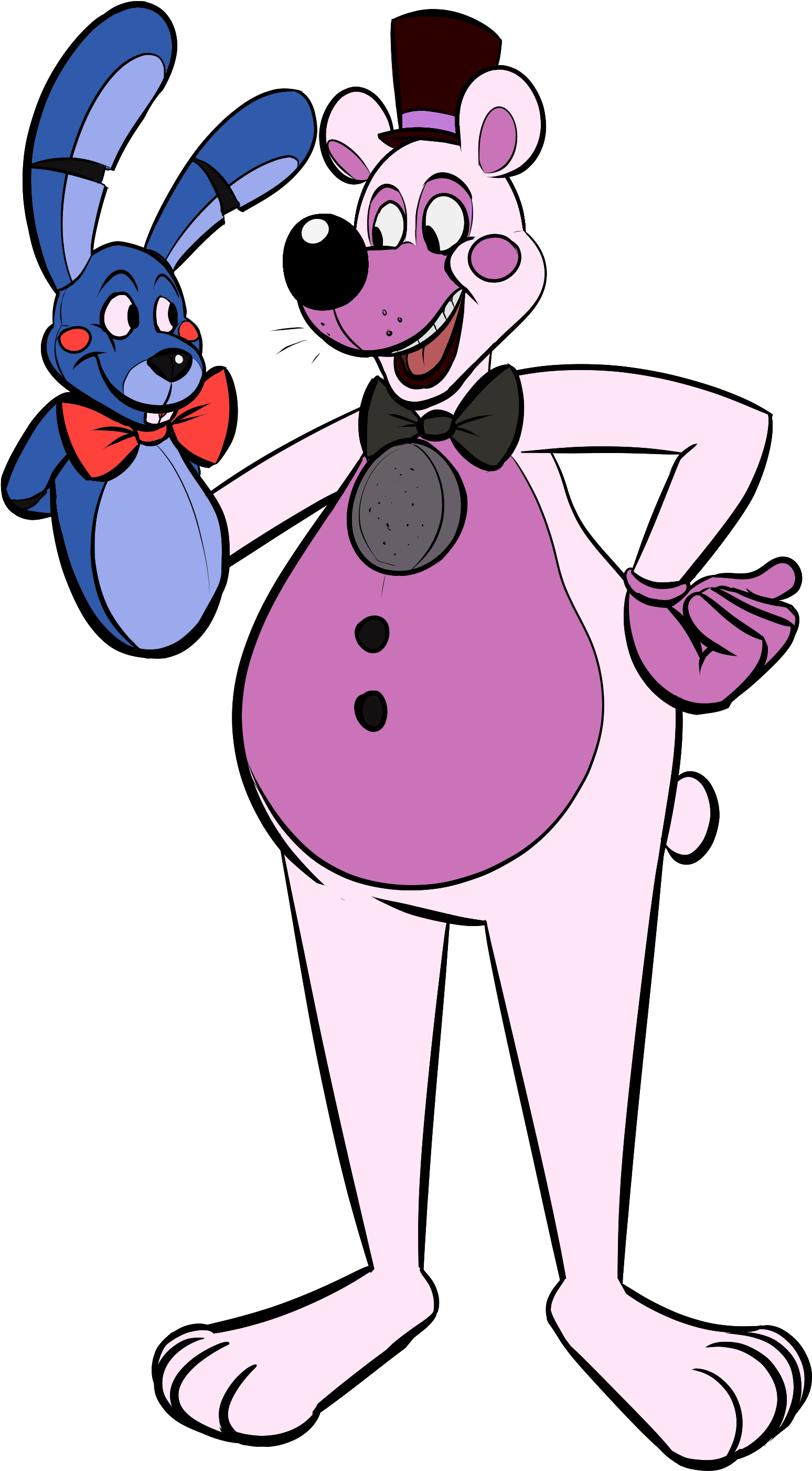 Cartoon Funtime Freddy - Cartoon Clipart (1703x3000), Png Download