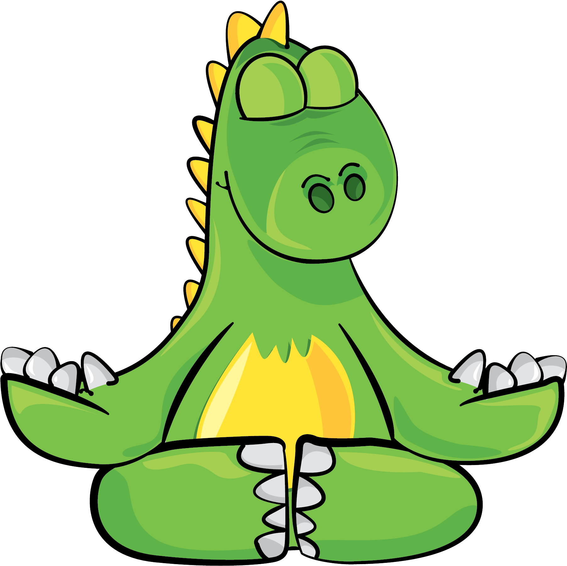 Green Dinosaur Clipart (2433x2433), Png Download