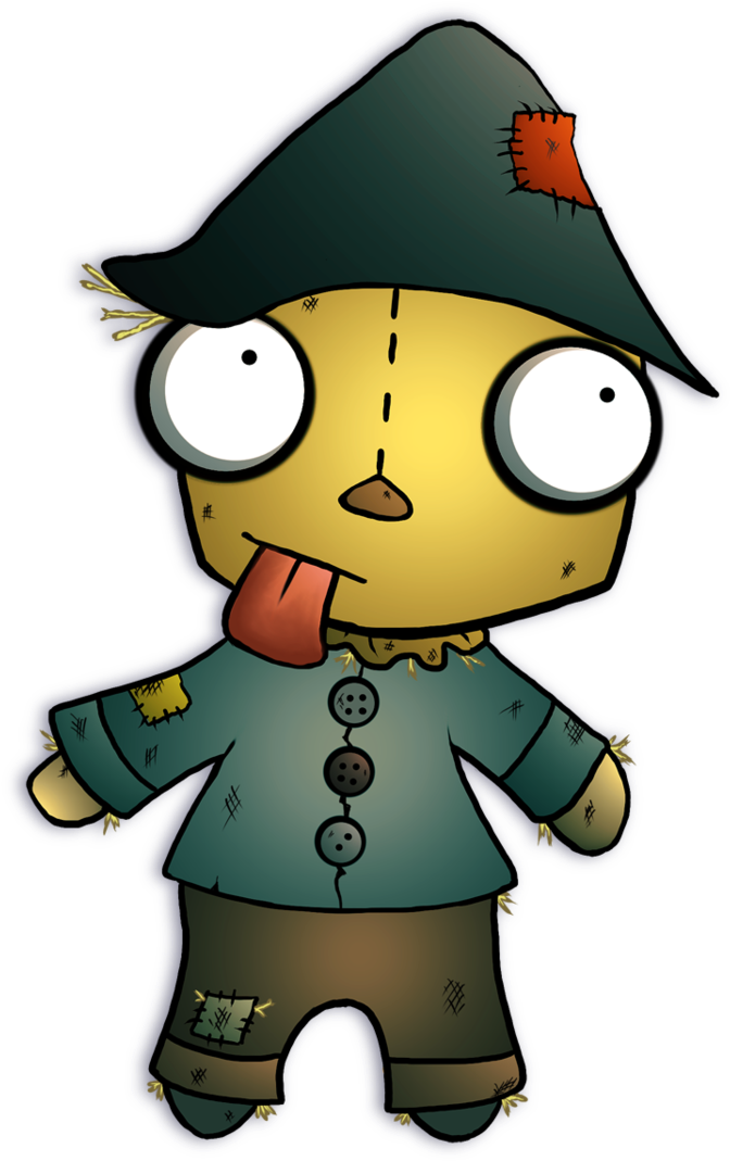 Gorilla Clipart Kawaii - Cartoon Scarecrow Wizard Of Oz - Png Download (702x1138), Png Download