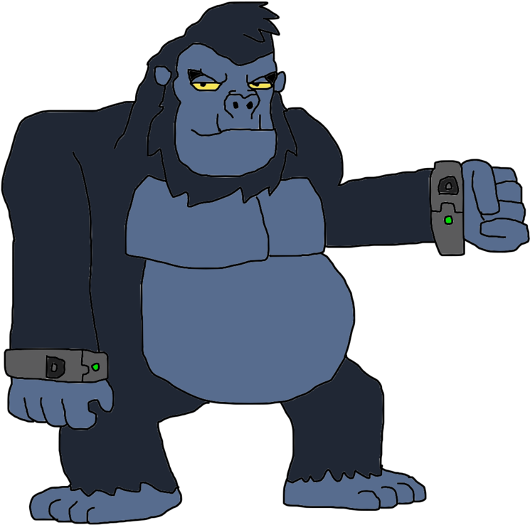 Gorilla Grodd In Jtfm By Joethegreatfox - Gorilla Grodd Cartoon Clipart (745x738), Png Download