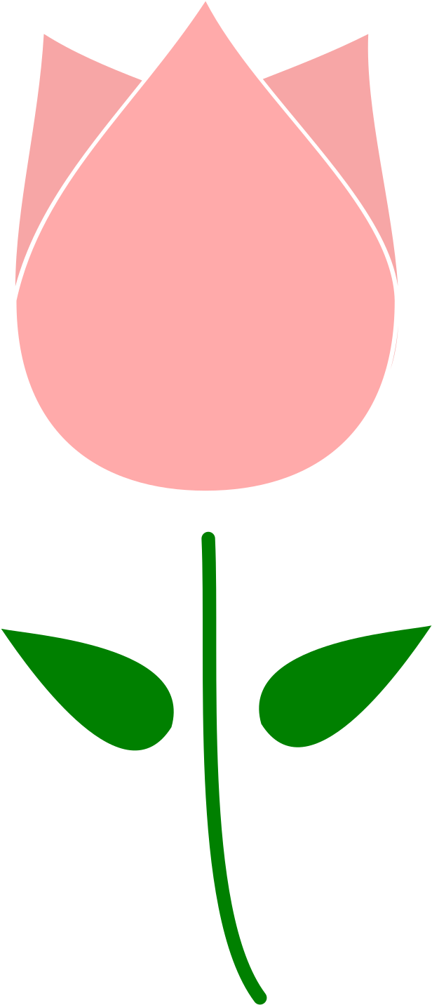 Clipart Tulip Flower - Clip Art Tulip Flower - Png Download (3394x2400), Png Download