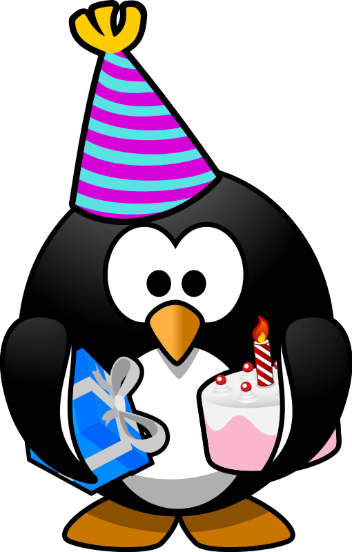 Clipart Info - Birthday Penguin Clip Art - Png Download (510x800), Png Download
