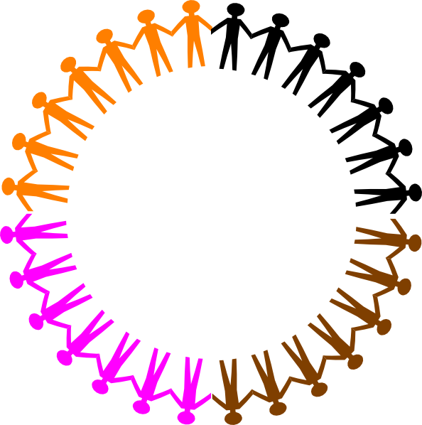 Community Clipart Unity - Ring Around The World - Png Download (594x598), Png Download