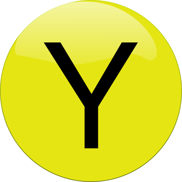 Yellow Button Clip Svg Clip Arts 600 X 600 Px - Png Download (600x600), Png Download