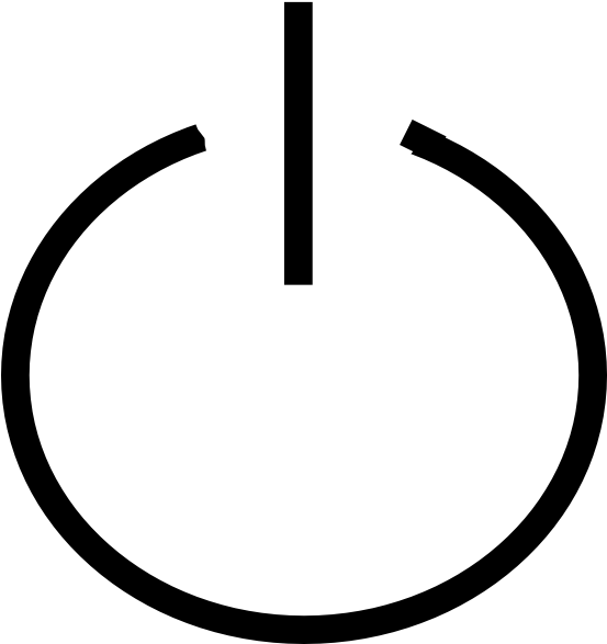 Power Button Clip Art - Png Download (552x598), Png Download