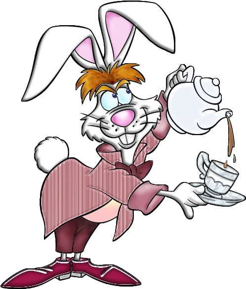 Clipart Black And White Alice In Wonderland Cartoon - Clipart With Transparent Backgrounds Alice In Wonderland - Png Download (600x600), Png Download