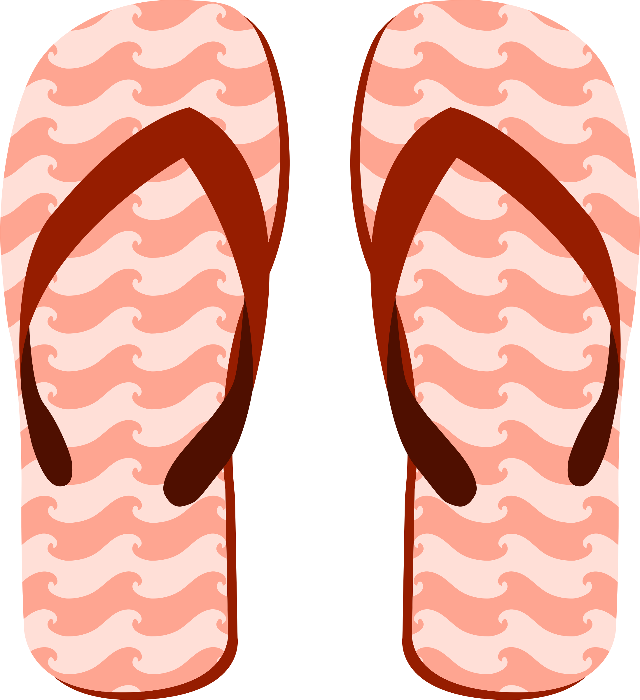 Big Image - Flip-flops Clipart (2194x2400), Png Download