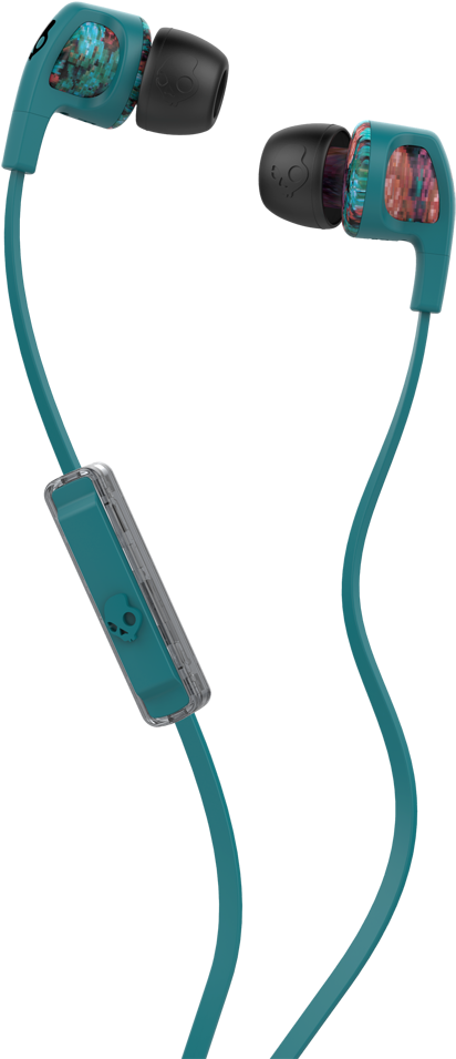 Skullcandy Smokin Buds 2 Floral/granny W/mic - Skull Candy Wired Earphones Clipart (545x1000), Png Download