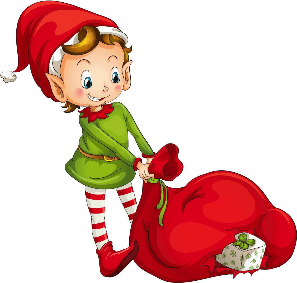How The Stole Christmas Poem Sing A - Christmas Elf Clipart - Png Download (894x836), Png Download