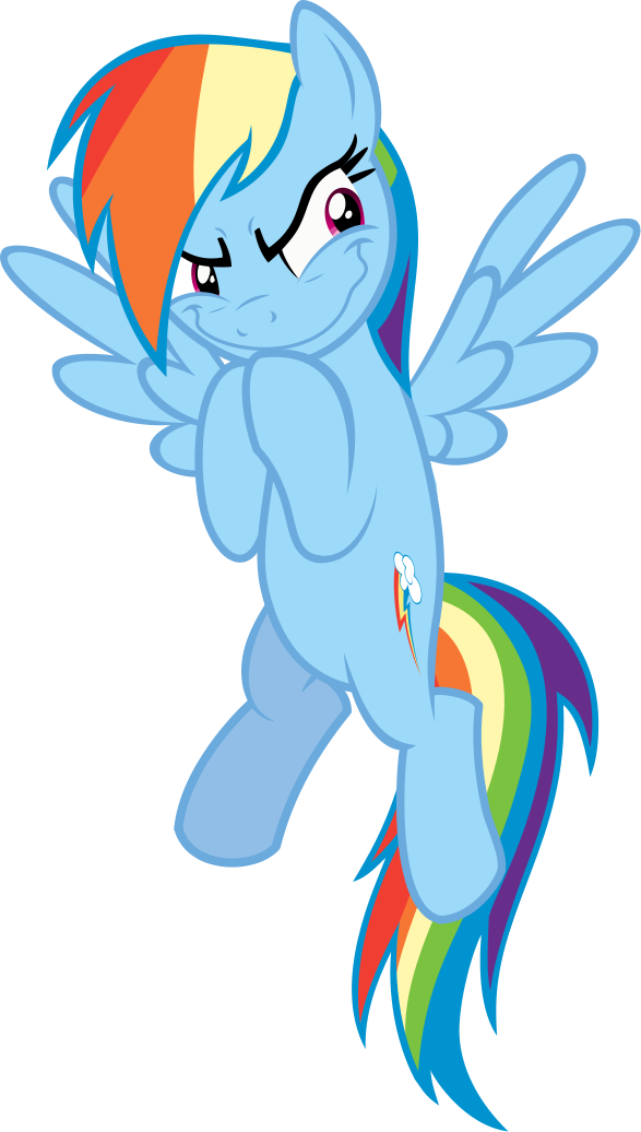 Evil Grinch Png - Evil Mlp Rainbow Dash Clipart (587x1036), Png Download