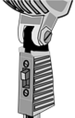 Microphone Clipart Transparent Background - Vintage Microphone Vector Free Png (640x480), Png Download