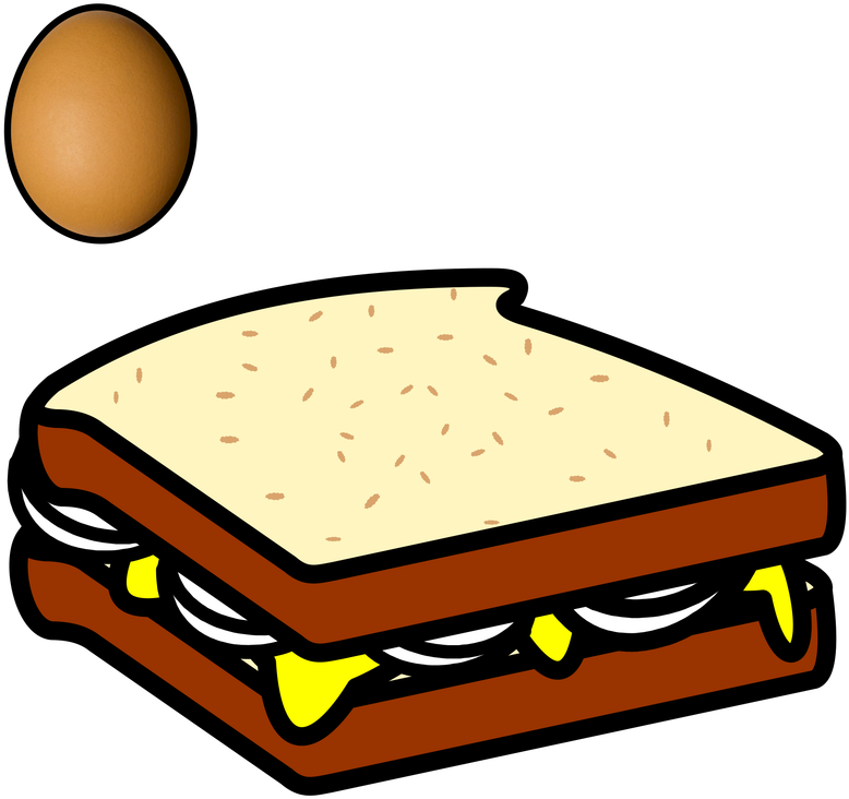 Sandwich Clipart Square - Png Download (800x800), Png Download