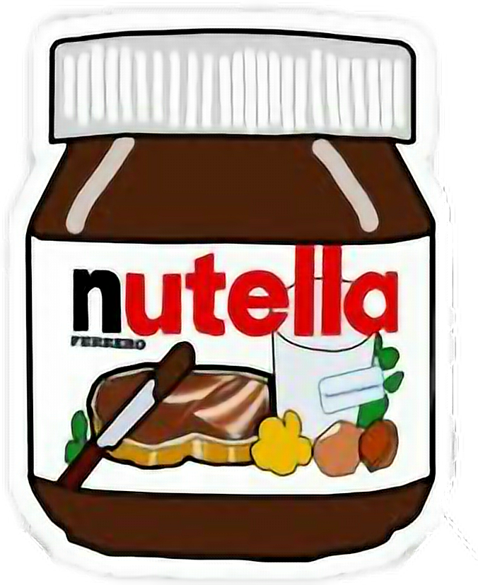 Nutella Clipart Nutella Sandwich - Nutella Art - Png Download (676x828), Png Download