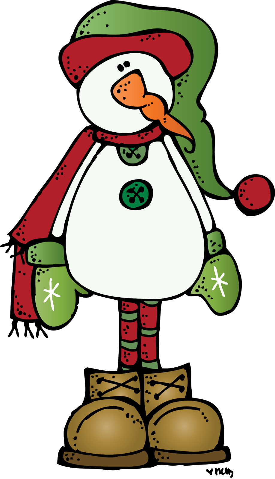 Snowman More - Christmas Clip Art Melonheadz - Png Download (918x1600), Png Download
