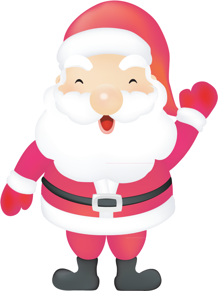 Download Papa Noel Santa Claus Navidad Vector Cute Santa Claus Clipart Png Download Full Size Clipart 323419 Pinclipart