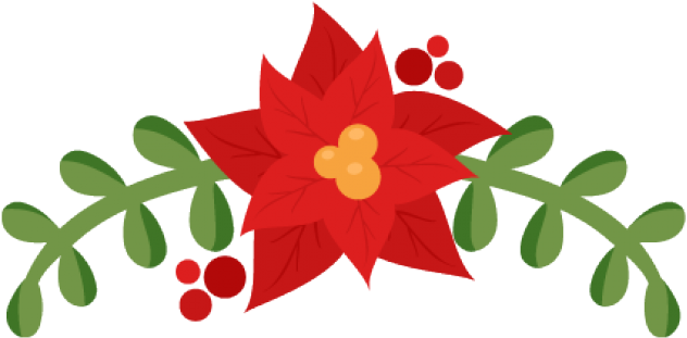 Poinsettia Clipart Cute - Cricut - Png Download (640x480), Png Download