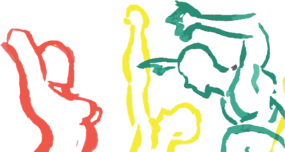 Body Parts Pictures - People In Movement In Art Clipart (964x523), Png Download