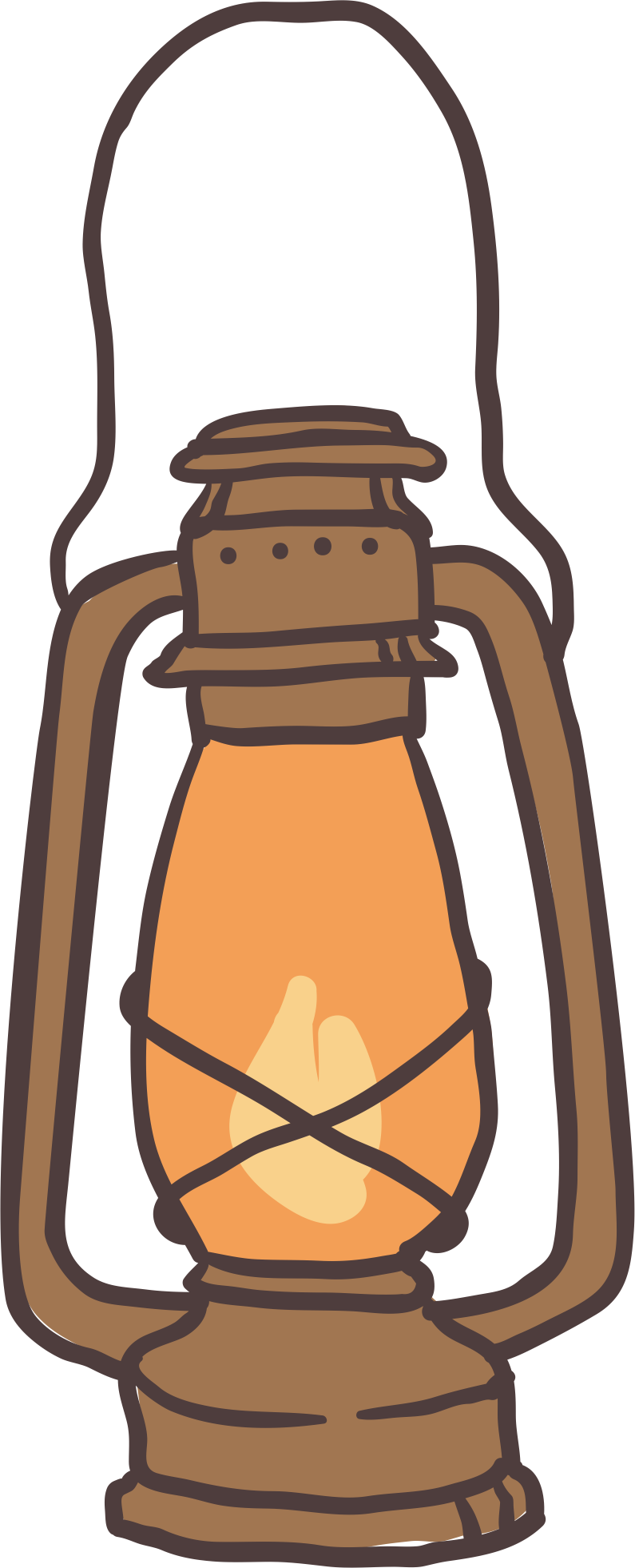 Donut Clipart Vintage - Old Lamp Clipart - Png Download (795x1962), Png Download